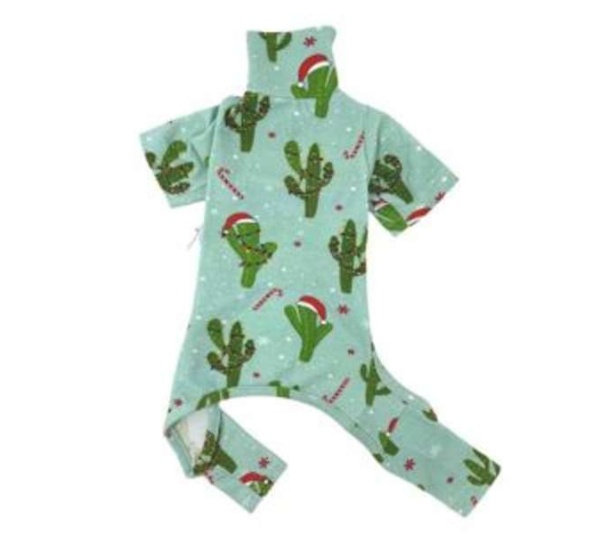 Multi - Christmas Cactus PJ - X-Small