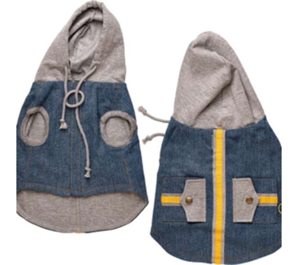 Indigo - Denim Hoodie Vest - Small
