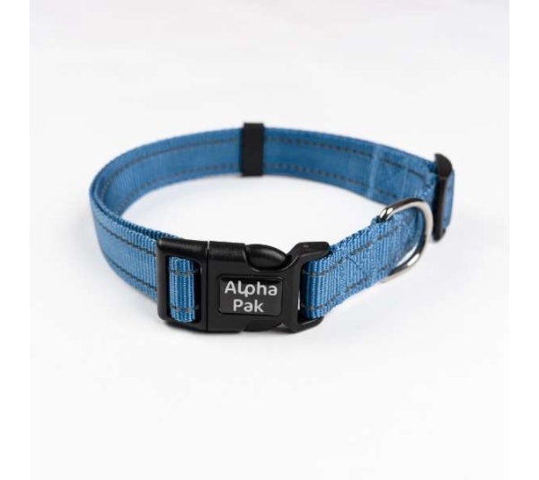 Jazz Blue  - Appalachian Jazz Blue Dog Collar - Small 5/8in wide by 8