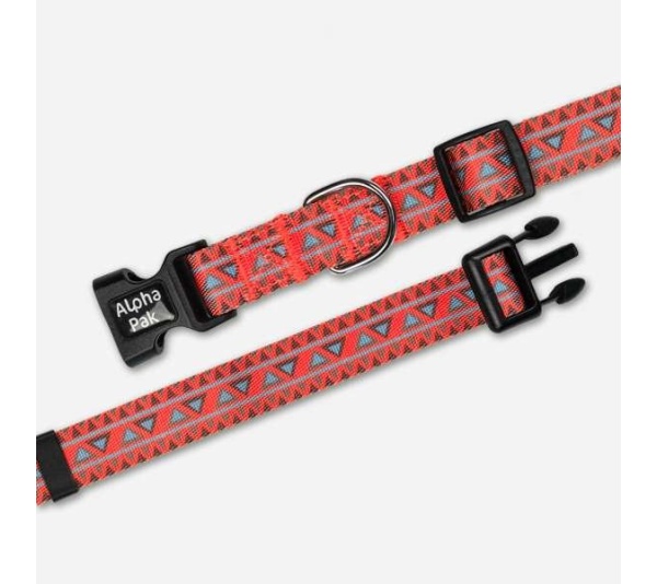 Natchez Pattern Dog Collar - Large 1in wide by 14