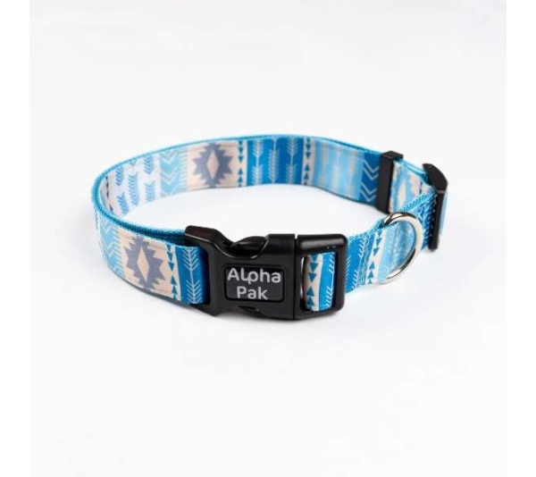 Zion Pattern Dog Collar - Large 1in wide by 14