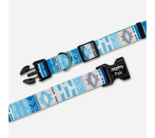 Zion Pattern Dog Collar - Medium 3/4in wide by 11