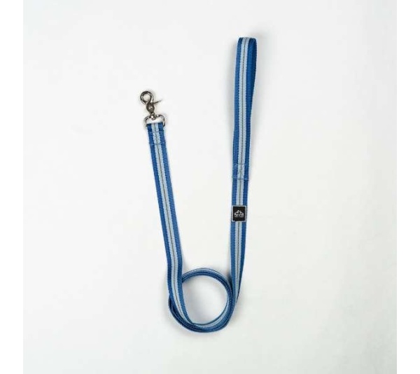 Jazz Blue Flat  - Appalachian Jazz Blue Flat Dog Leash - Large 1in. wide by 6ft. long