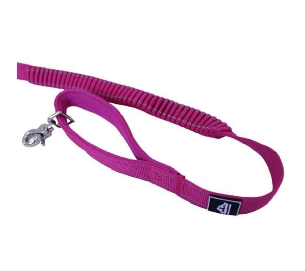 Cascades Plum Boysenberry Stretchable Runner Dog Leash - 6 to 10 feet when stretched.