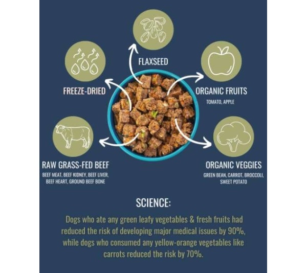 ALPHAPAK RAW FREEZE DRIED DOG FOOD 16 OZ