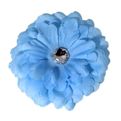 Blue - FL2002 | Daisy Flower Dog/ Cat Bow on Velcro Collar Attachment|Pets Ribbons