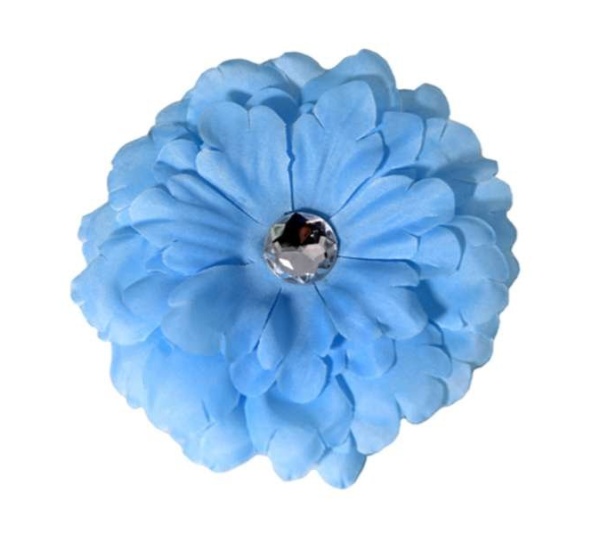 Blue - FL2002 | Daisy Flower Dog/ Cat Bow on Velcro Collar Attachment|Pets Ribbons