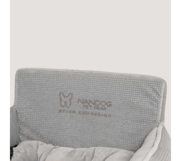 LIGHT GREY - NANDOG Bling Dog Car Seat