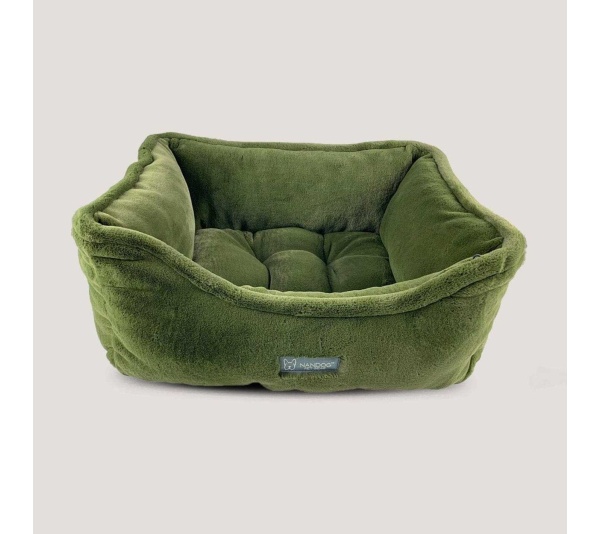 NANDOG Cloud Reversible Pet Bed -OLIVE GREEN