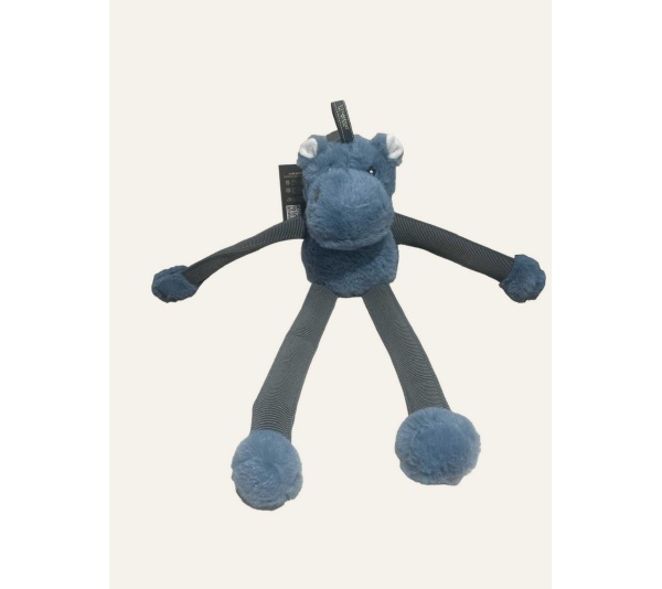 NANDOG My BFF Hipo Blue Bungee Dog Toy