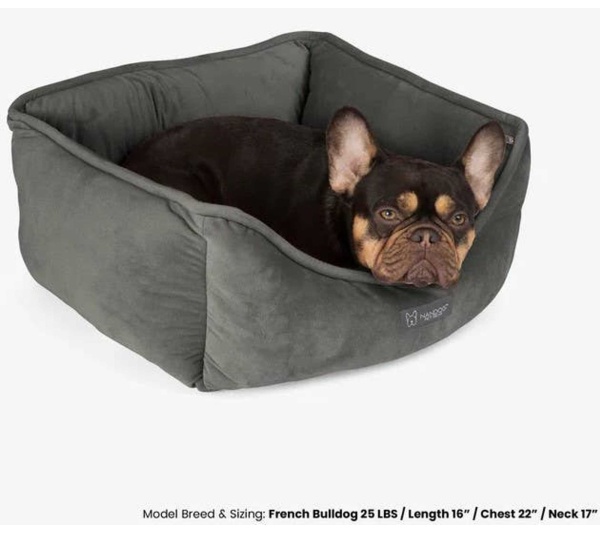 DARK GRAY - NANDOG Reversible Micro-Plush Fabric Pet Bed
