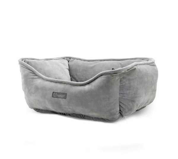 LIGHT GRAY - NANDOG Reversible Micro-Plush Fabric Pet Bed