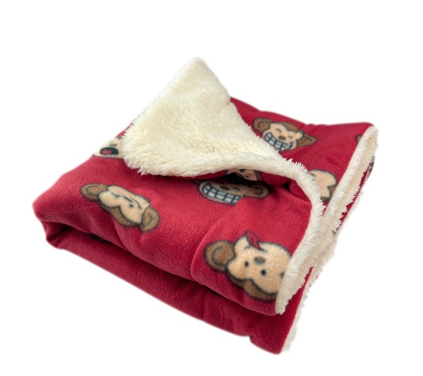 Burgundy - Silly Monkey Ultra-Plush Blanket - 50" x 30"