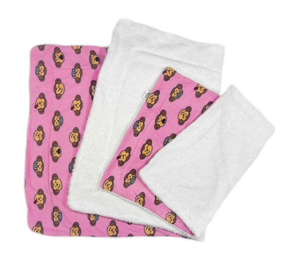 Pink - Silly Monkey Ultra-Plush Blanket - 50" x 30"