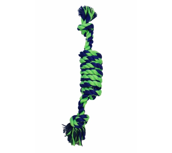 Blue / Green - Amazing Pet Products Coil Rope - 15"