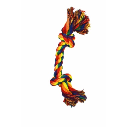 Multi Color - Amazing Pet Products 2 Knot Bone  - 14"
