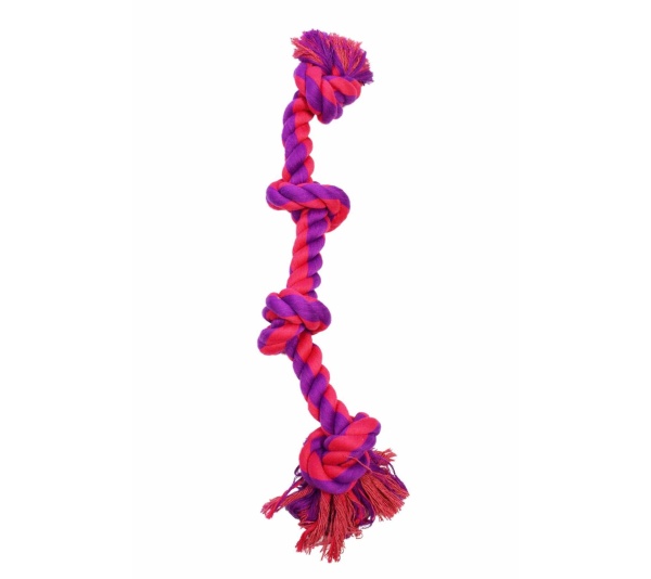 Purple / Magenta - Amazing Pet Products 4 Knot Bone - 20"