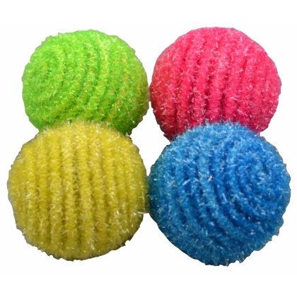 Amazing Pet Products Glittery Balls Cat Toys 4pk 1.5"