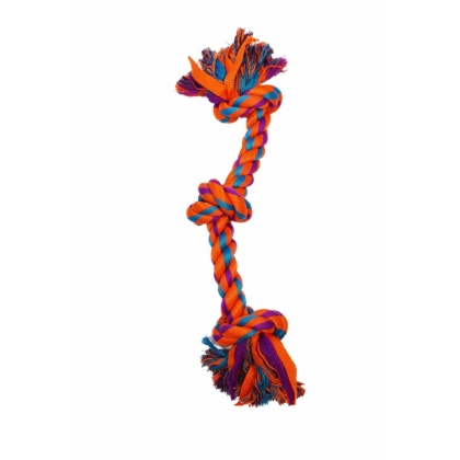 Orange - Amazing Pet Products Nylon Rope Bone - 17.75"