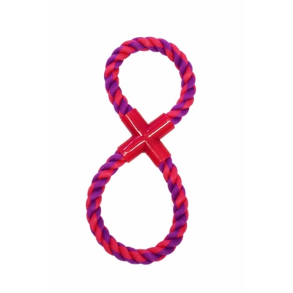 Purple / Magenta - Amazing Pet Products Figure 8 Tug - 10.5"