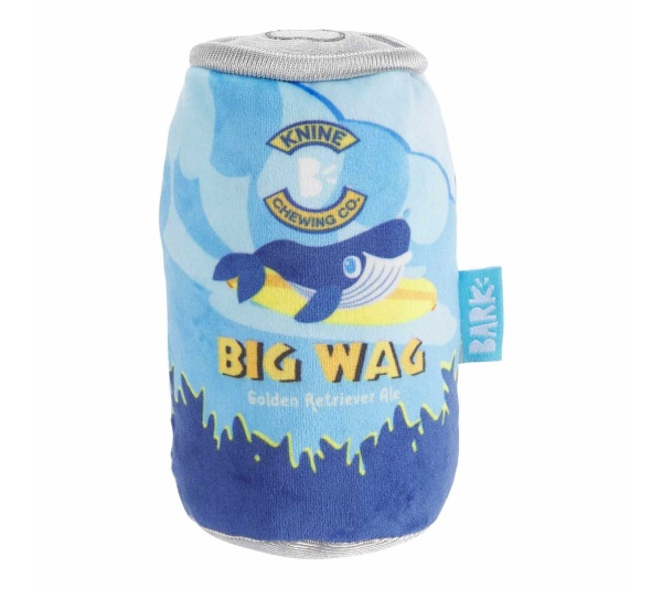 BARK Big Wag Beer Plush Dog Toy