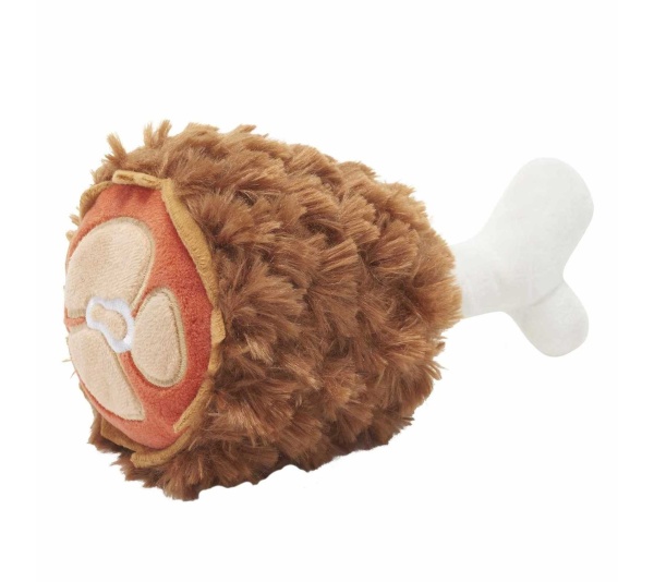 BARK Tavern Turkey Leg Plush Food Dog Toy