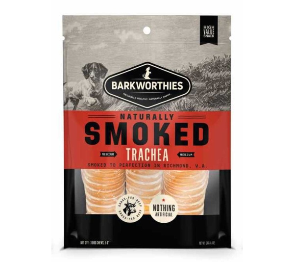 Barkworthies Smoked 6" Trachea 3pk