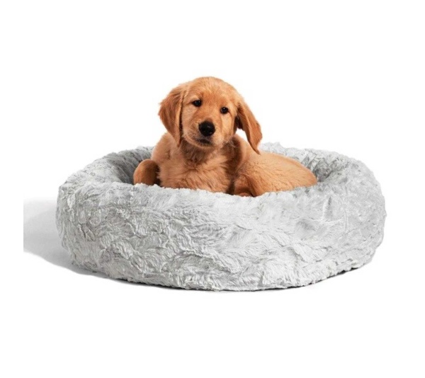 Grey - Best Friends by Sheri Lux Donut Dog Bed  - 23x23