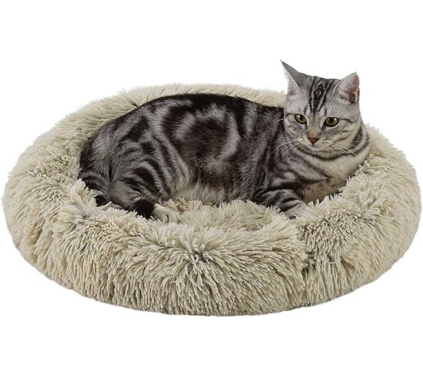 Taupe  - Best Friends by Sheri Cat Donut Bed  - 21x21