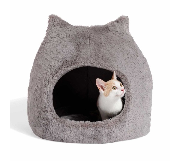 Best Friends by Sheri Meow Hut Fur Grey SM