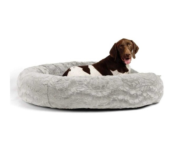 Grey - Best Friends by Sheri Lux Donut Dog Bed  - 45"x45"