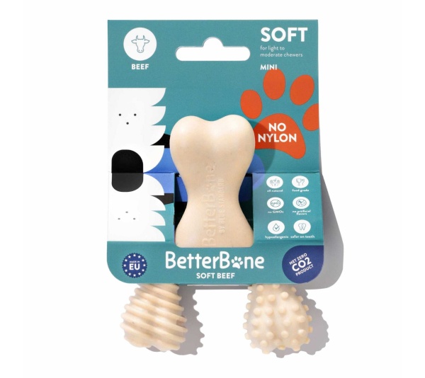 Betterbone Soft Beef Dog Chew Toy  - Mini