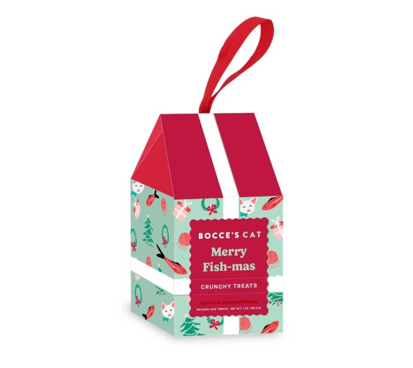 Bocce's Bakery Merry Fish-Mas Ornament Cat Treats