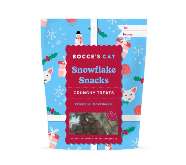 Bocce's Bakery Snowflake Snacks Crunchy Cat Treats