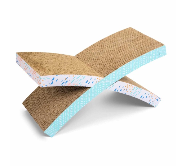 Catstages Easy Life Hammock Corrugated Cat Scratcher With Catnip