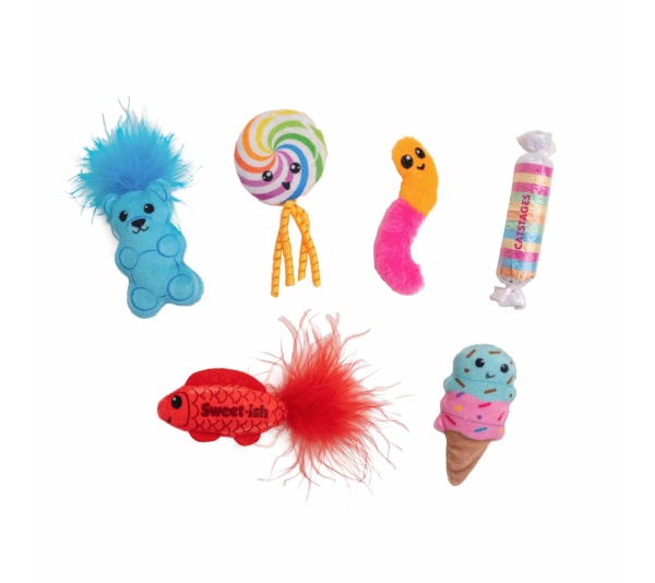 Catstages Kitty Sweet Treats Cat Toys 6 Pk