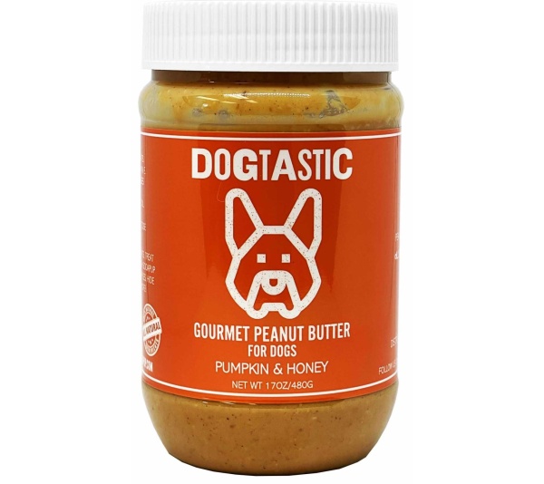 Dogtastic Gourmet Peanut Butter for Dogs Pumpkin & Honey Flavor 17oz