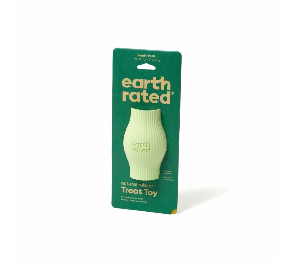 Green - Earth Rated Rubber Treat Dispenser Dog Toy - Small