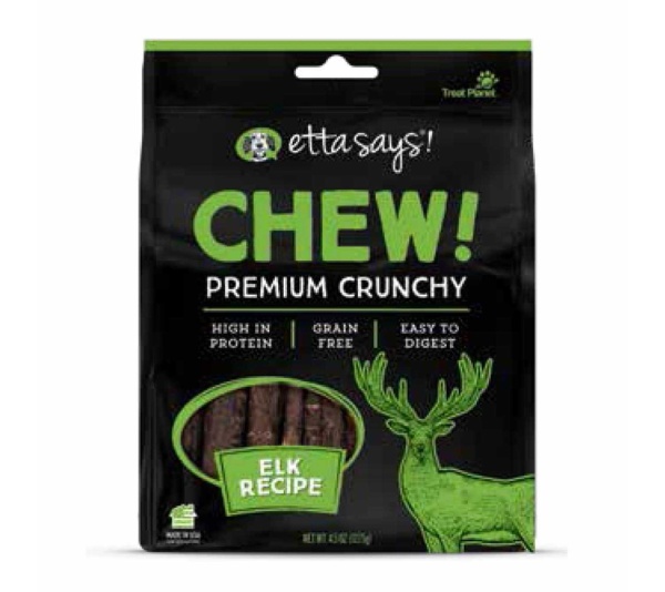 Etta Says! Chew Premium Crunchy Elk Dog Chew 4.5oz