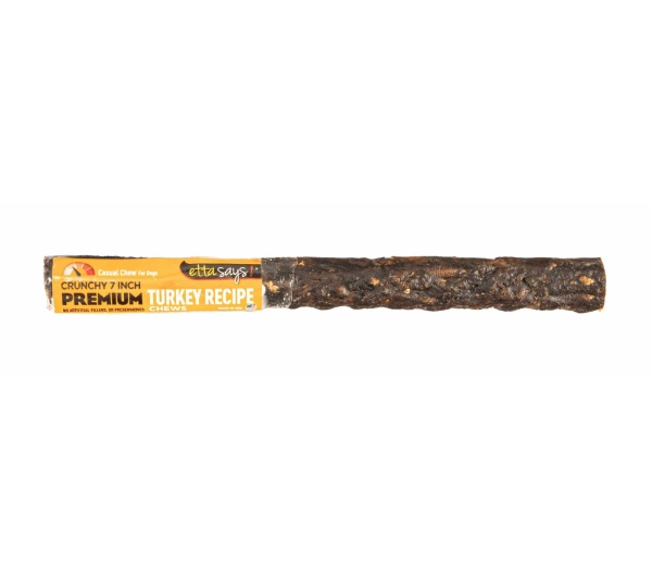 Etta Says! Premium Crunchy Turkey Dog Chew 7"