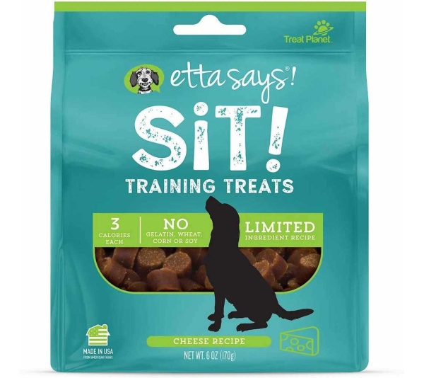 Etta Says! Sit! Dog Training Treats Cheese Recipe 6oz