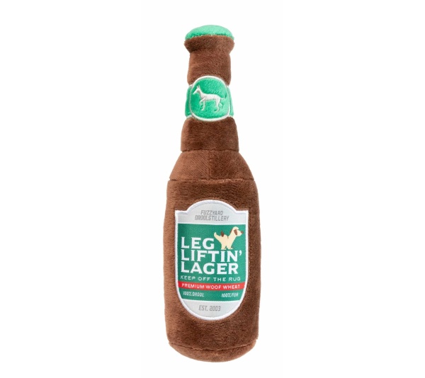 FuzzYard Leg Liftin' Lager Plush Dog Toy