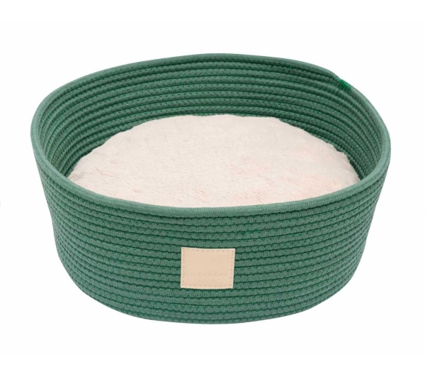 Myrtle Green - FuzzYard Life Rope Basket Bed