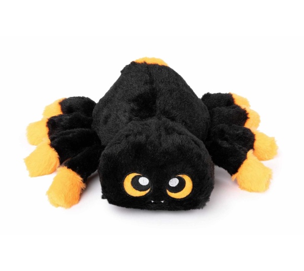 Black - FuzzYard Webster The Spider Plush Dog Toy  - S