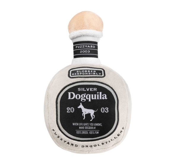 FuzzYard Silver Dogquila Plush Dog Toy