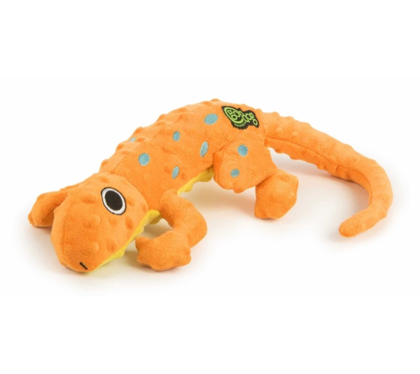 goDog Amphibianz Gecko Squeaky Plush Dog Toy Large