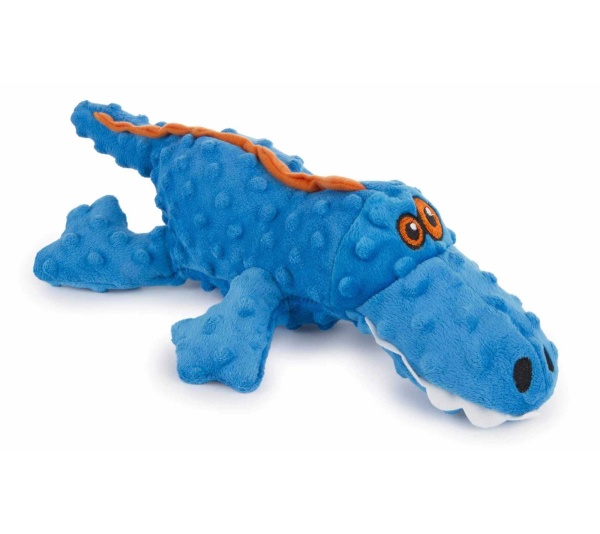goDog Gators Squeaky Plush Dog Toy Large
