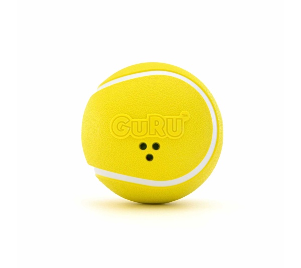 GURU Pet Company Giggling Tennis Ball Dog Fetch Toy Large