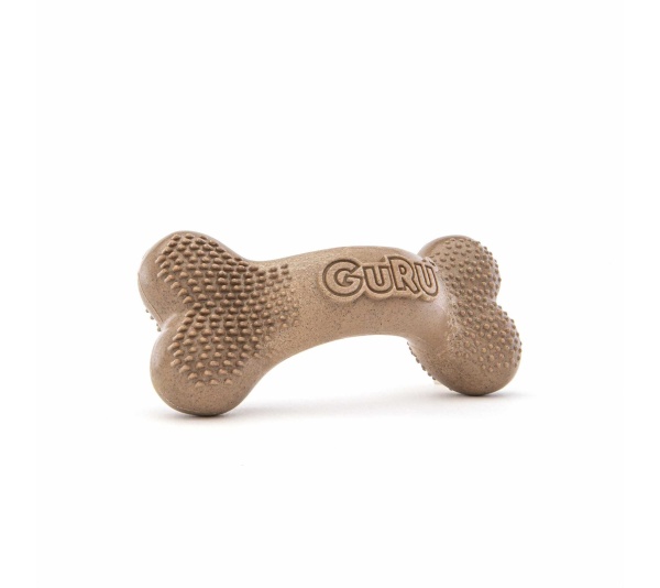 GURU Pet Company Guru Bacon Bone Dental Dog Chew Toy Medium