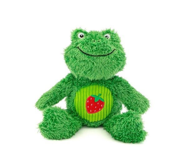 GURU Pet Company Soft Scents Frog Plush Dog Toy Medium